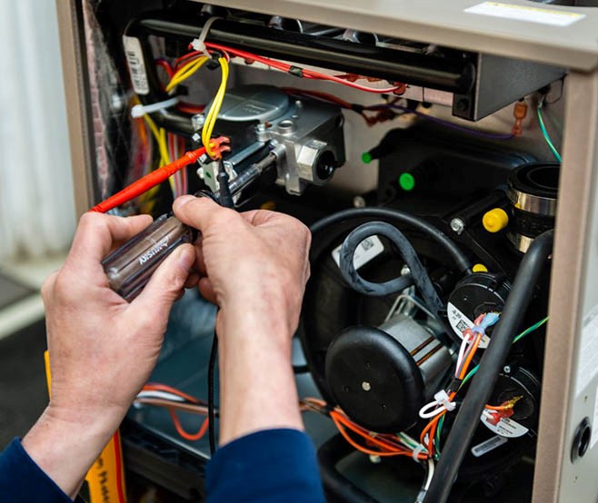 Heating system repair on a broken furnace in Waterford, MI 