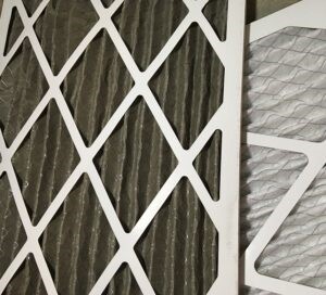 Dirty and clean air filter, important homeowner HVAC maintenance