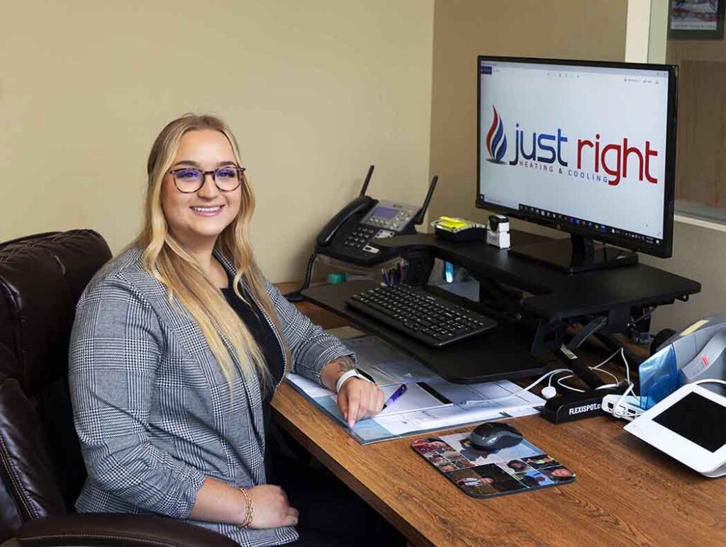 Receptionist at Just Right Heating & Cooling in Waterford Township, MI