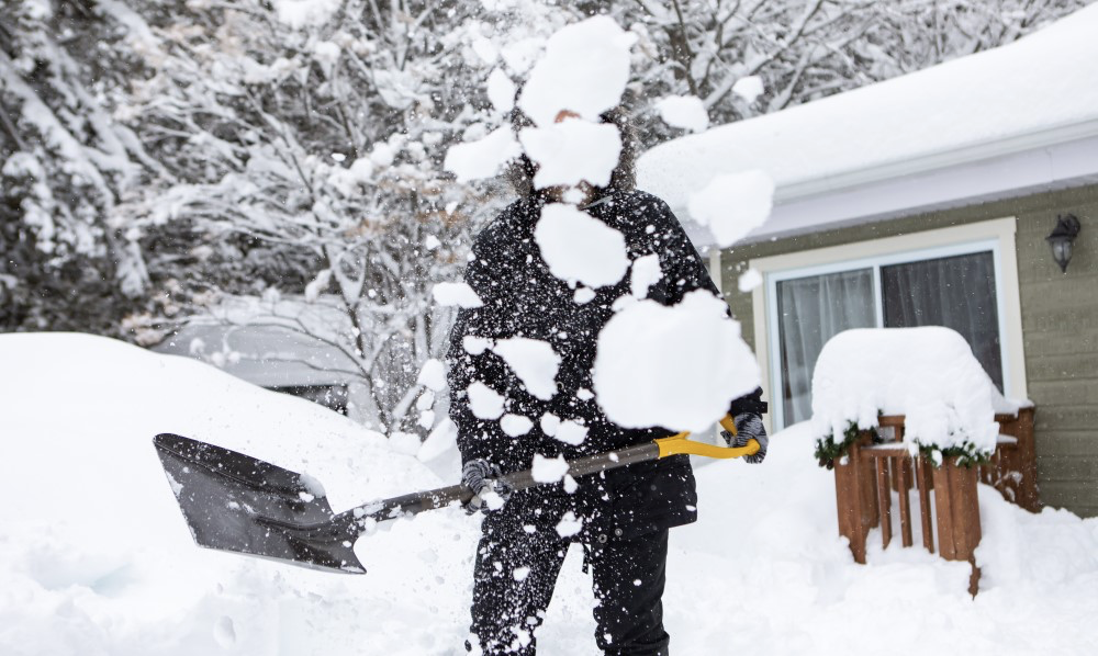 shovel snow away from furnace exhaust pipes